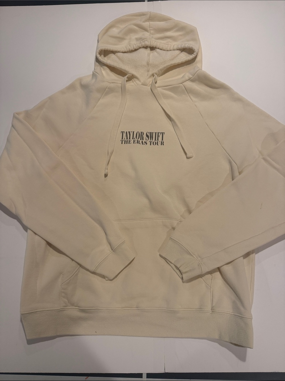 Taylor Swift The Eras Tour Cream Hoodie - women’s Pullover